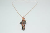 Wire Wrapped Antique Key Necklace