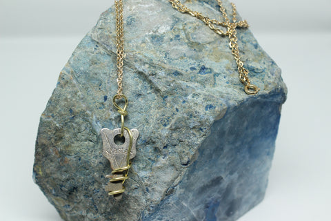 Wire Wrapped Vintage Master Key Necklace