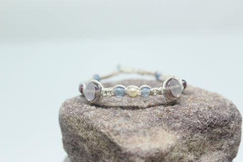 Pearl and Hemp Bracelet No.8