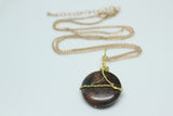 Jasper Disc Necklace