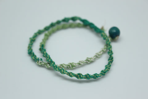 Multi-Green Wrap Bracelet