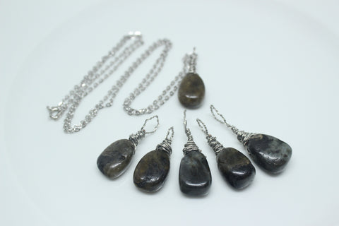 Labradorite Drop Necklace