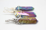 Rainbow Aura Quartz Wands, Small Batch.2