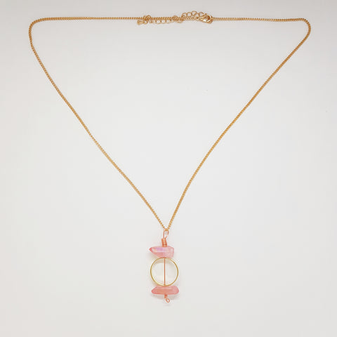 Rose Quartz Triple Goddess