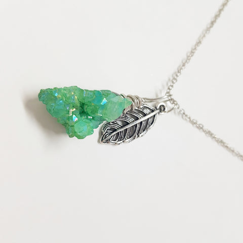 Green Druzy Quartz 01